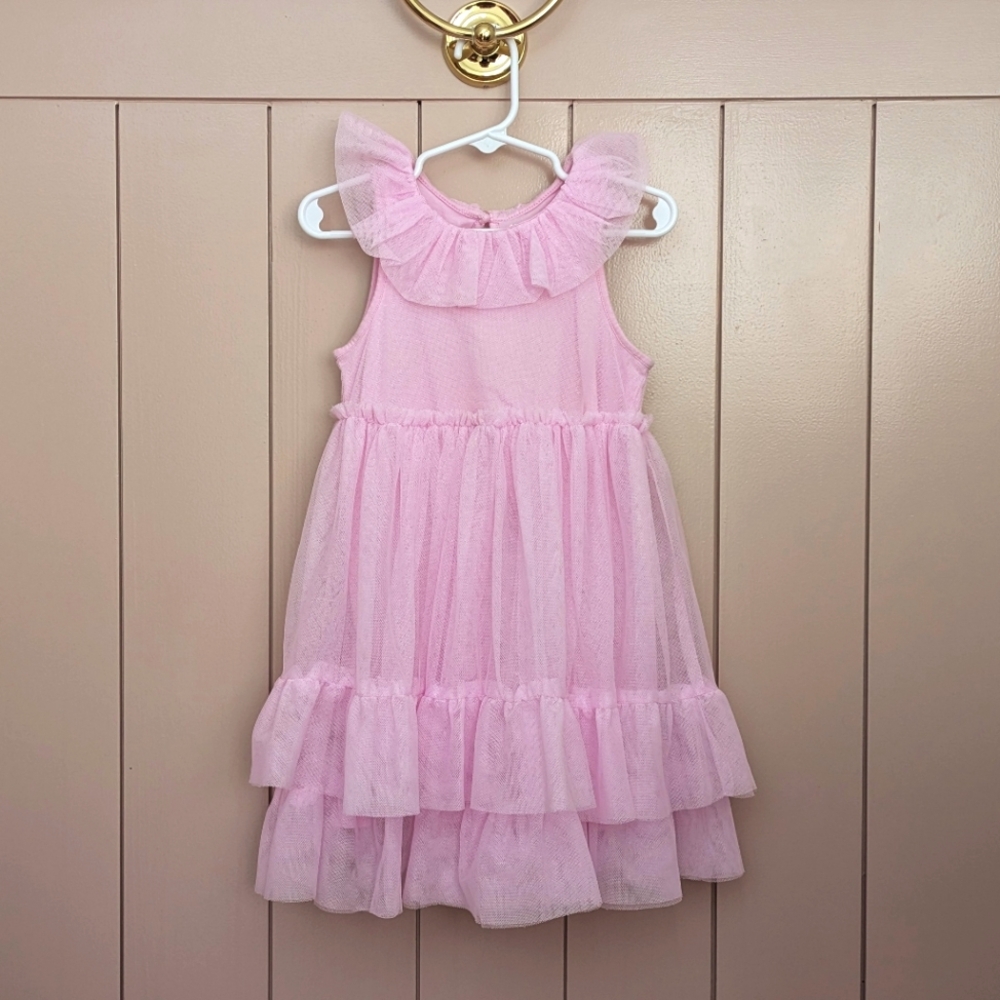 Carter's tulle tiered pink dress